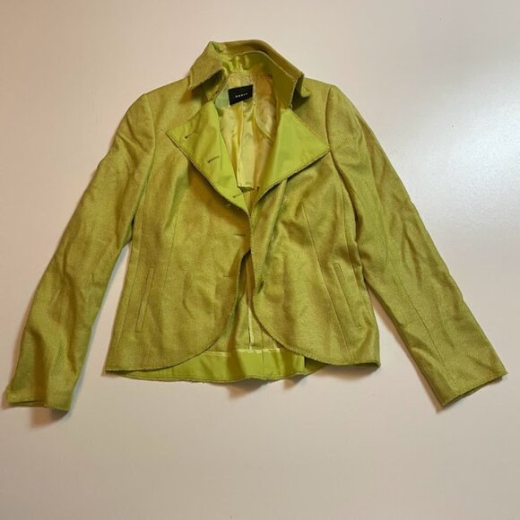 Akris Lime Green Blazer Size 10 - Picture 15 of 15